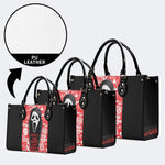 Horror Ghostface Print - Leather Handbag