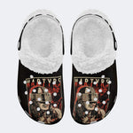 Martyrs Bound and Skinned Print - Fur Lined Slippers/Sandals