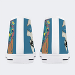 Horror Movie Vintage Graphic Print - High Top Canvas
