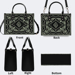 Light Green Eagle Totem - Leather Handbag