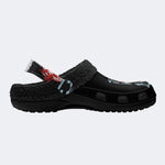 Gothic Punk Portrait Art - Fur Lined Slippers/Sandals