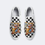 Spider Cat Print - Slip On Shoes