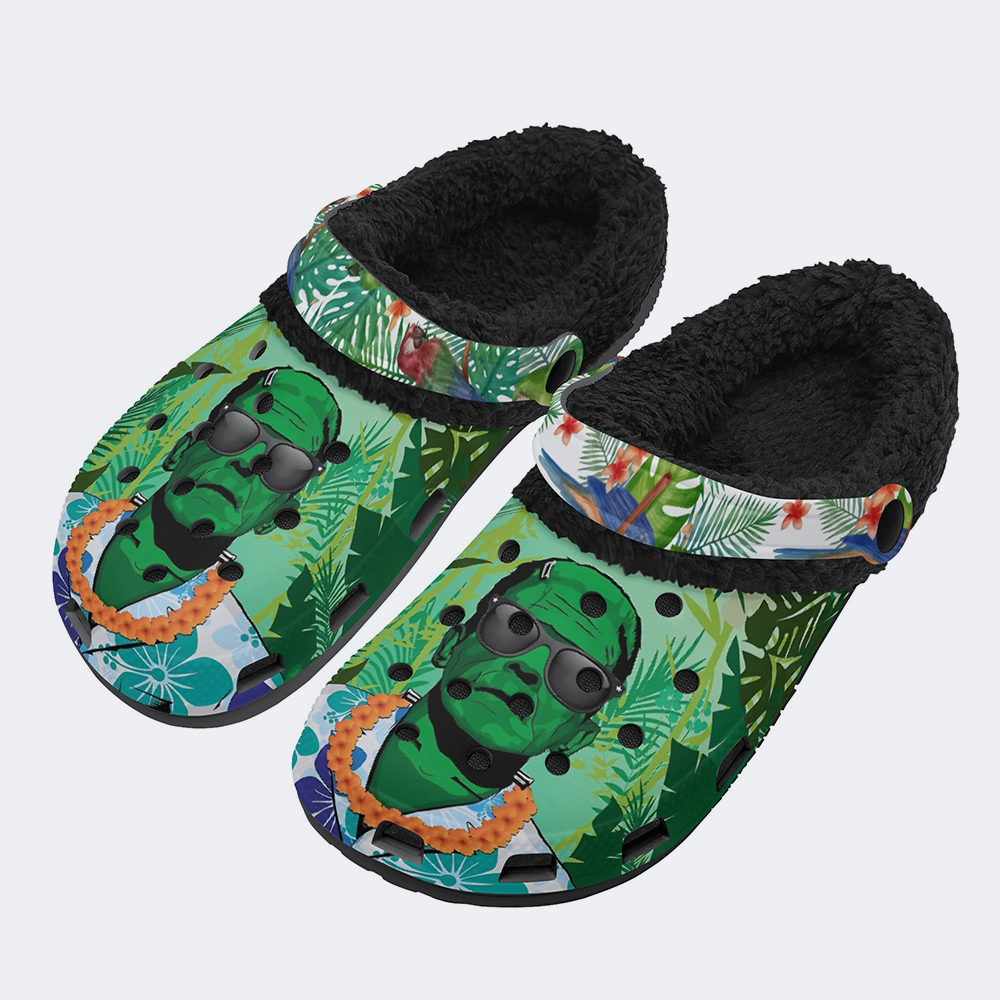 Halloween Monster Unisex Classic - Fur Lined Slippers/Sandals