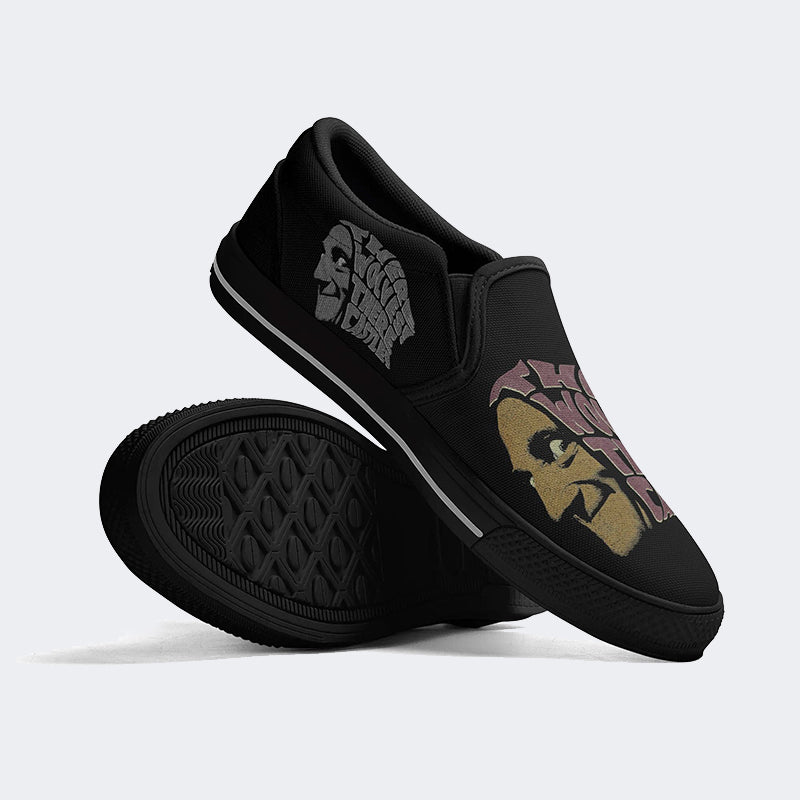 There Wolf There Castle Print - Slip On Shoes