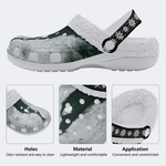 Unisex Retro Terror Advance Print - Fur Lined Slippers/Sandals