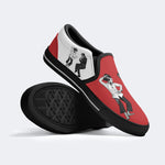 Pulp Frankenstein Halloween Print - Slip On Shoes