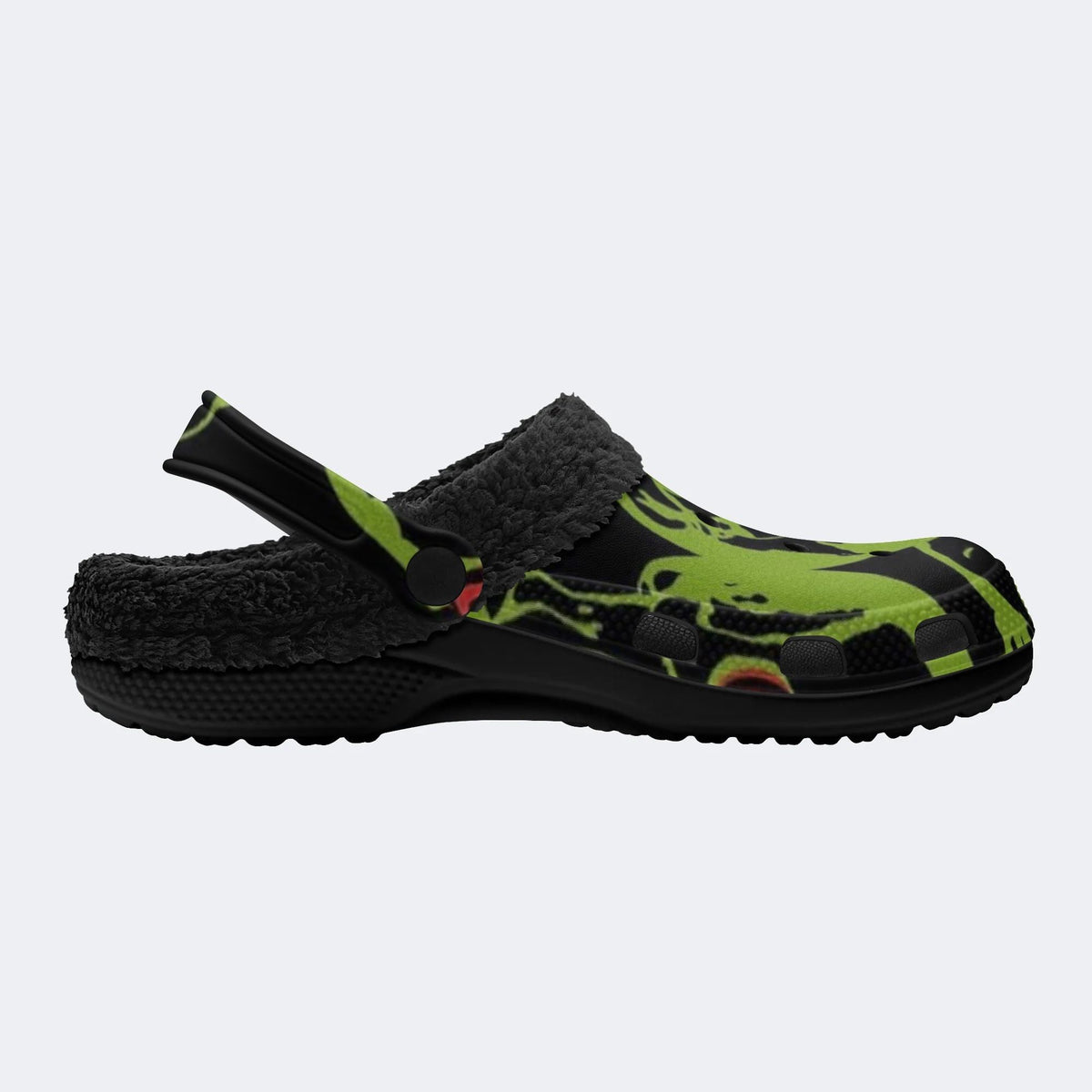 Toxic Swirl Demon - Fur Lined Slippers/Sandals