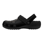 Gothic Dark Art Skull Bat Gothic Castle - Fur Lined Slippers/Sandals