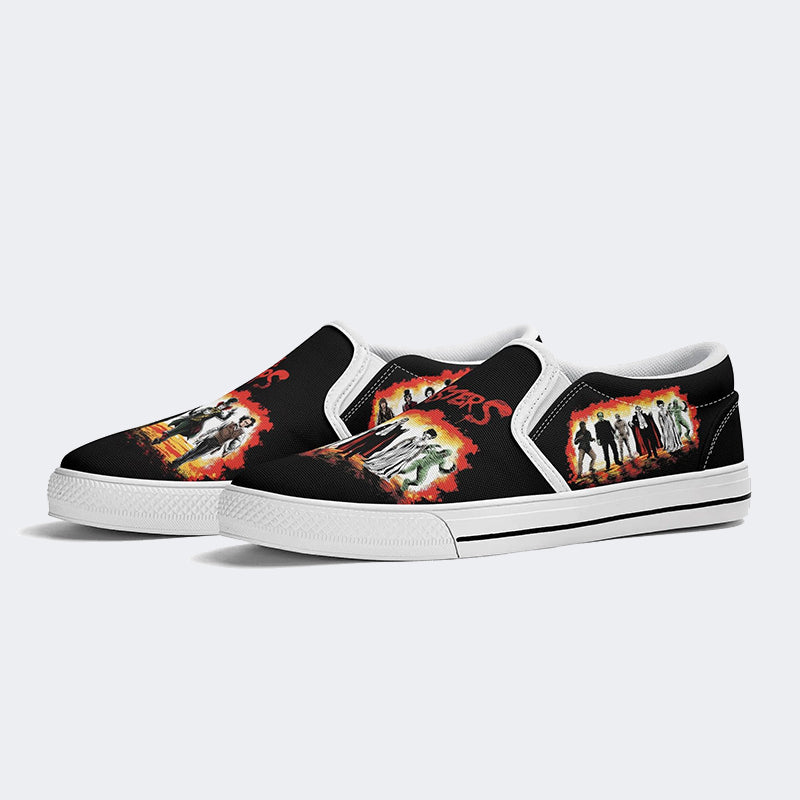 Unisex Horror Movies Print - Slip On Shoes