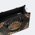 Vintage Death Moth Print - Leather Handbag