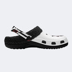 Vintage Tattoo Skull - Fur Lined Slippers/Sandals