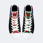 Horror Movie Vintage Graphic Print - High Top Canvas