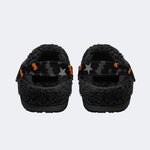 Bat Moon Star Pattern - Fur Lined Slippers/Sandals