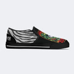 Unisex Retro Rock Print - Slip On Shoes