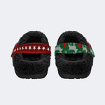 Christmas Dark Art Print - Fur Lined Slippers/Sandals