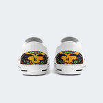 Unisex Skull Graphic Print - Slip On Shoes