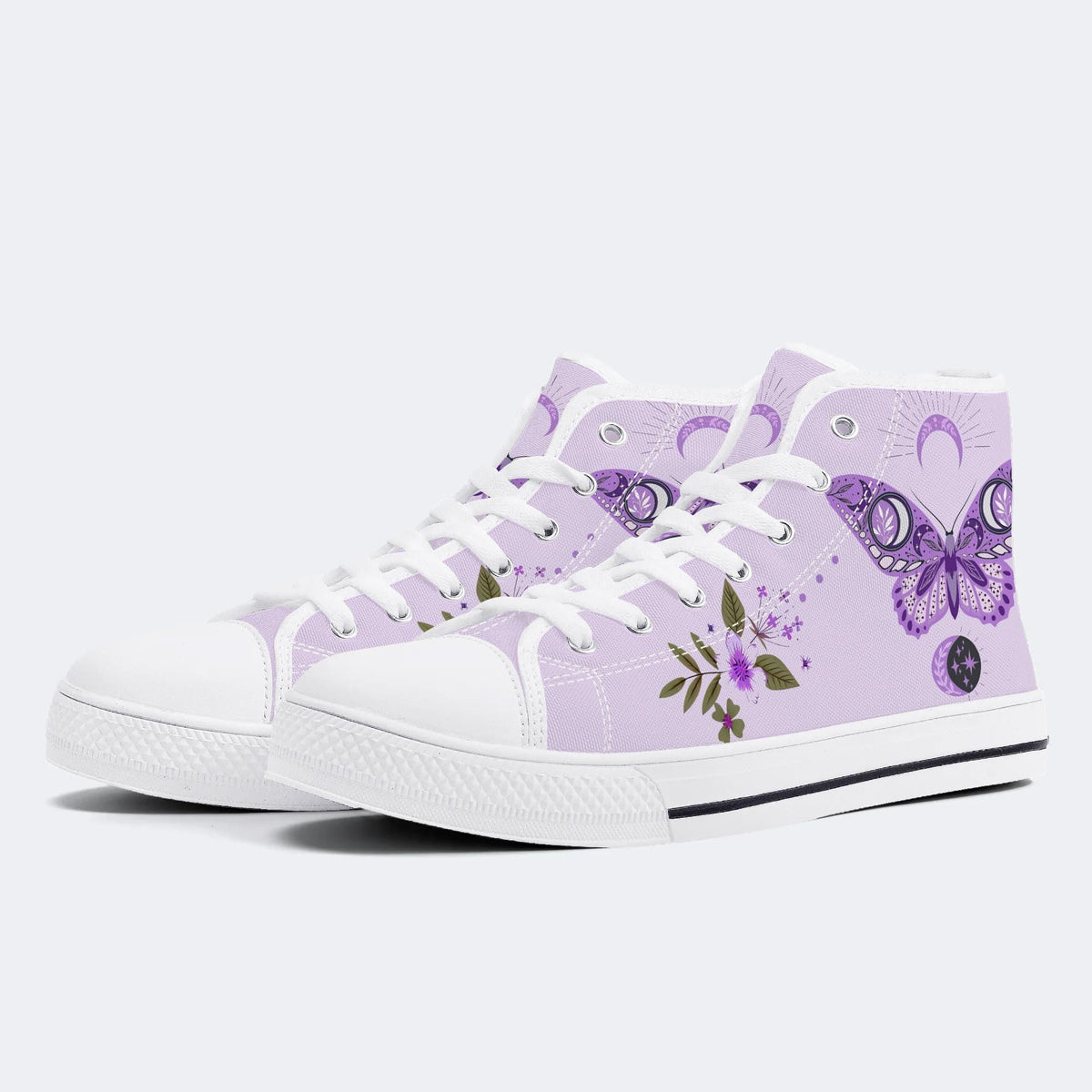 Classic Butterfly Print - High Top Canvas