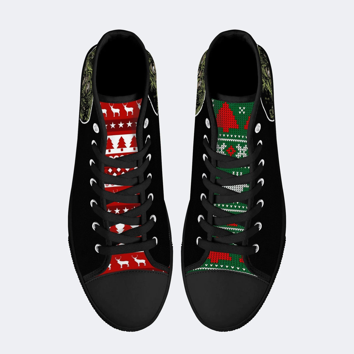 Horror Movie Vintage Print - High Top Canvas