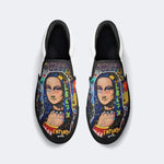 Unisex Retro Graffiti Art Print - Slip On Shoes