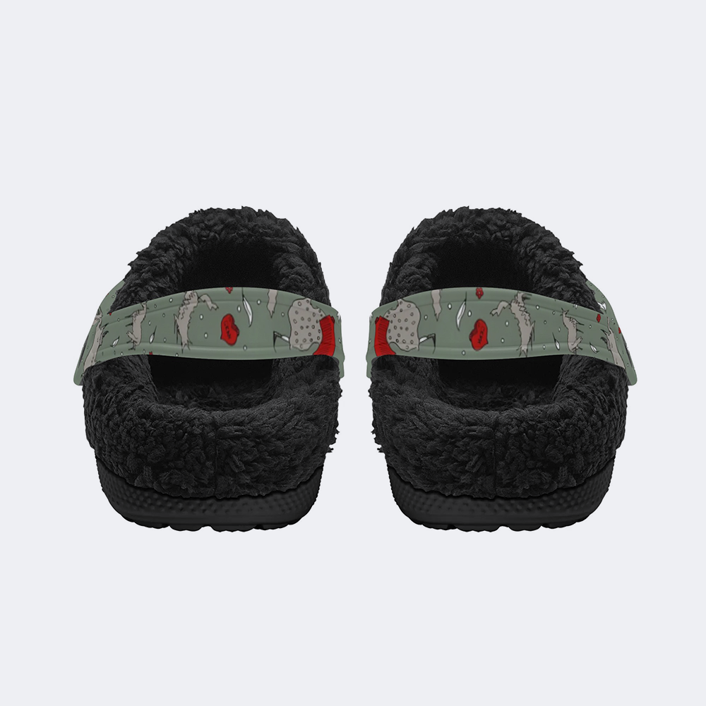 All the wild wolves - Fur Lined Slippers/Sandals