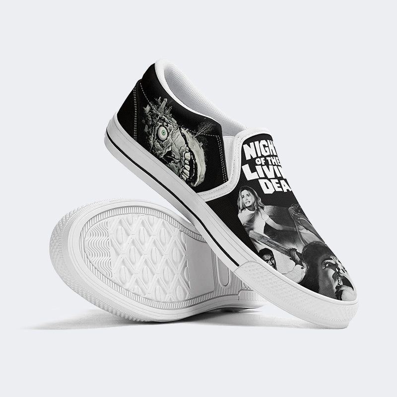 Unisex Horror Print - Slip On Shoes