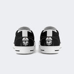 Skull Unisex Print - Slip On Shoes