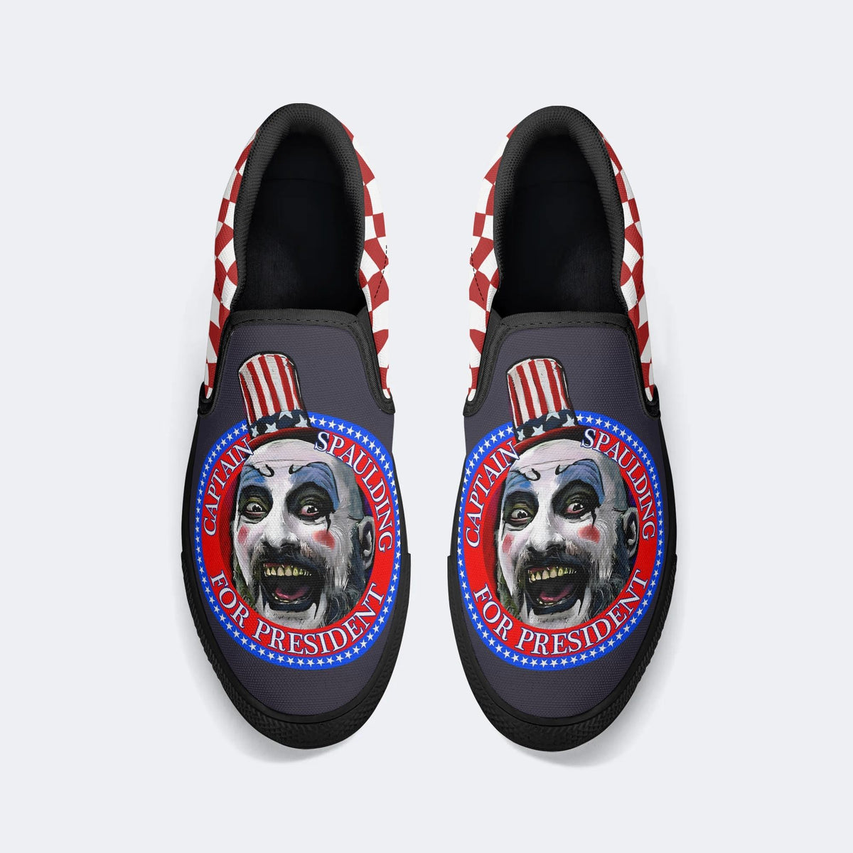 Unisex Horror Print - Slip On Shoes