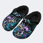 Tech Skull Art - Fur Lined Slippers/Sandals