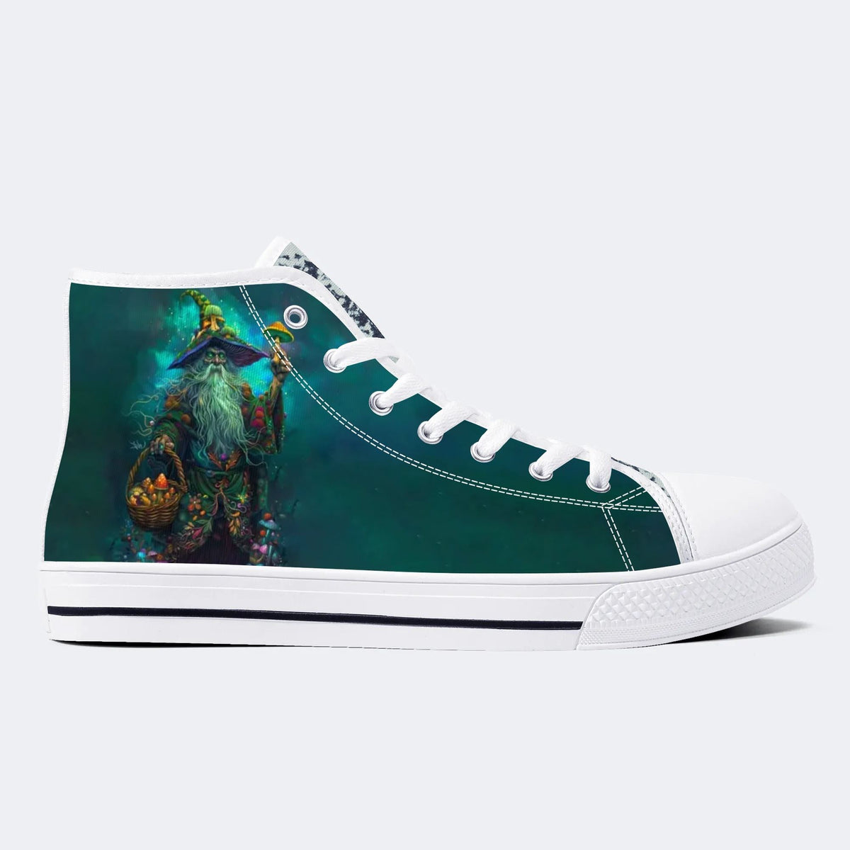 Unisex Fantasy Pilz Welt Kunst Illustration Druck - High Top Canvas