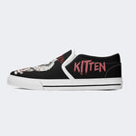 Horror Movie Kitten Print - Slip On Shoes