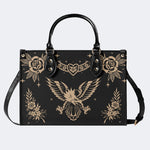 Golden Eagle Print - Leather Handbag