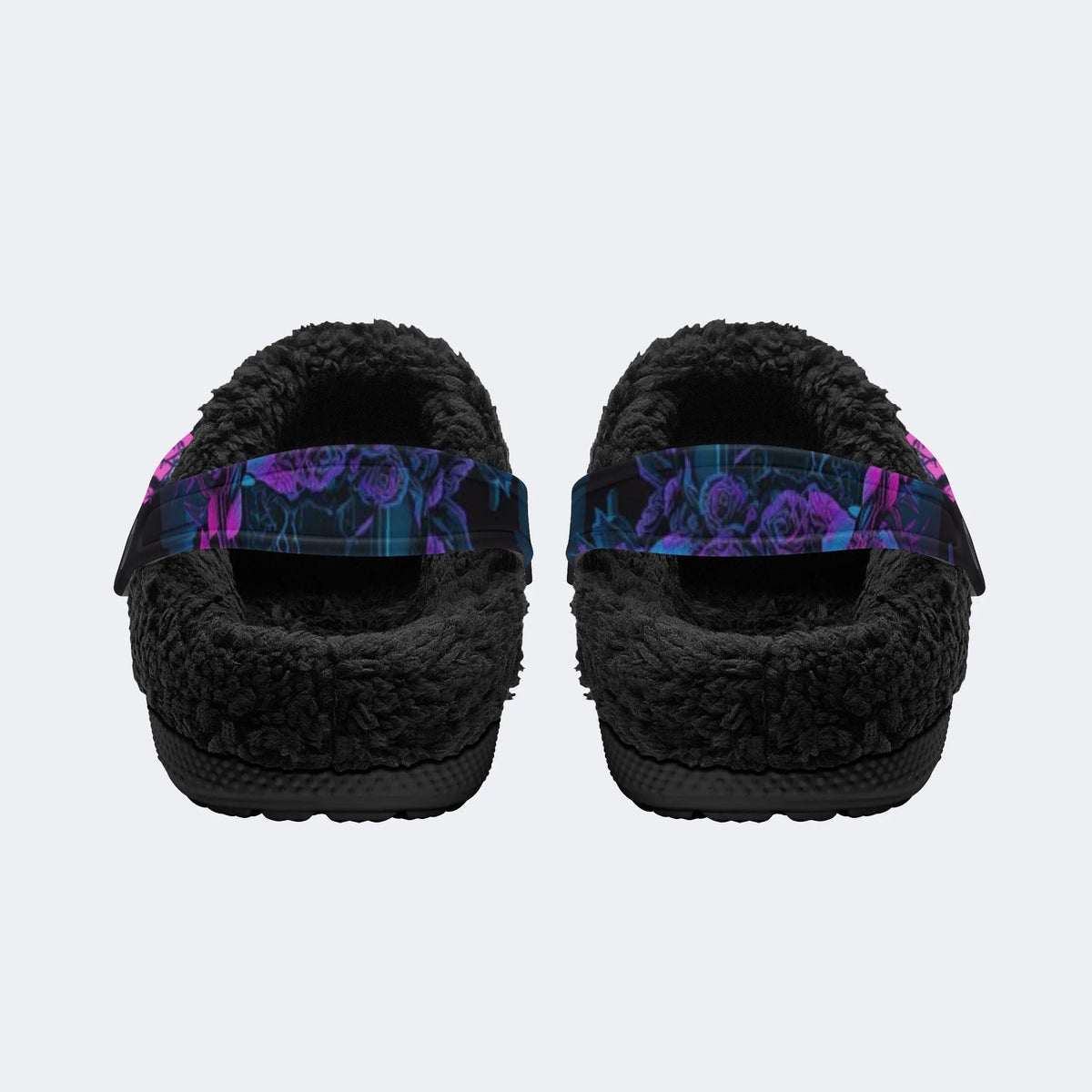 Pink Moon Raven - Fur Lined Slippers/Sandals