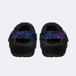 Pink Moon Raven - Fur Lined Slippers/Sandals
