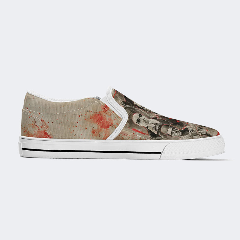 Unisex Horror Print - Slip On Shoes