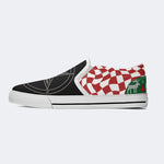 Horror Devil Print - Slip On Shoes