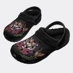 Tiger Rose Owl - Fur Lined Slippers/Sandals