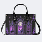 Forest Outside The Window - Leather Handbag