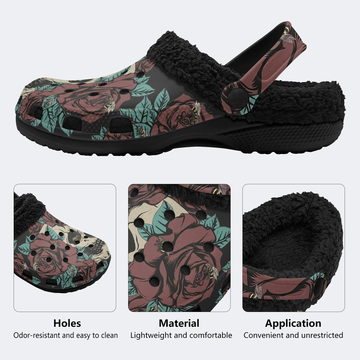 Thorned Remains - Fur Lined Slippers/Sandals