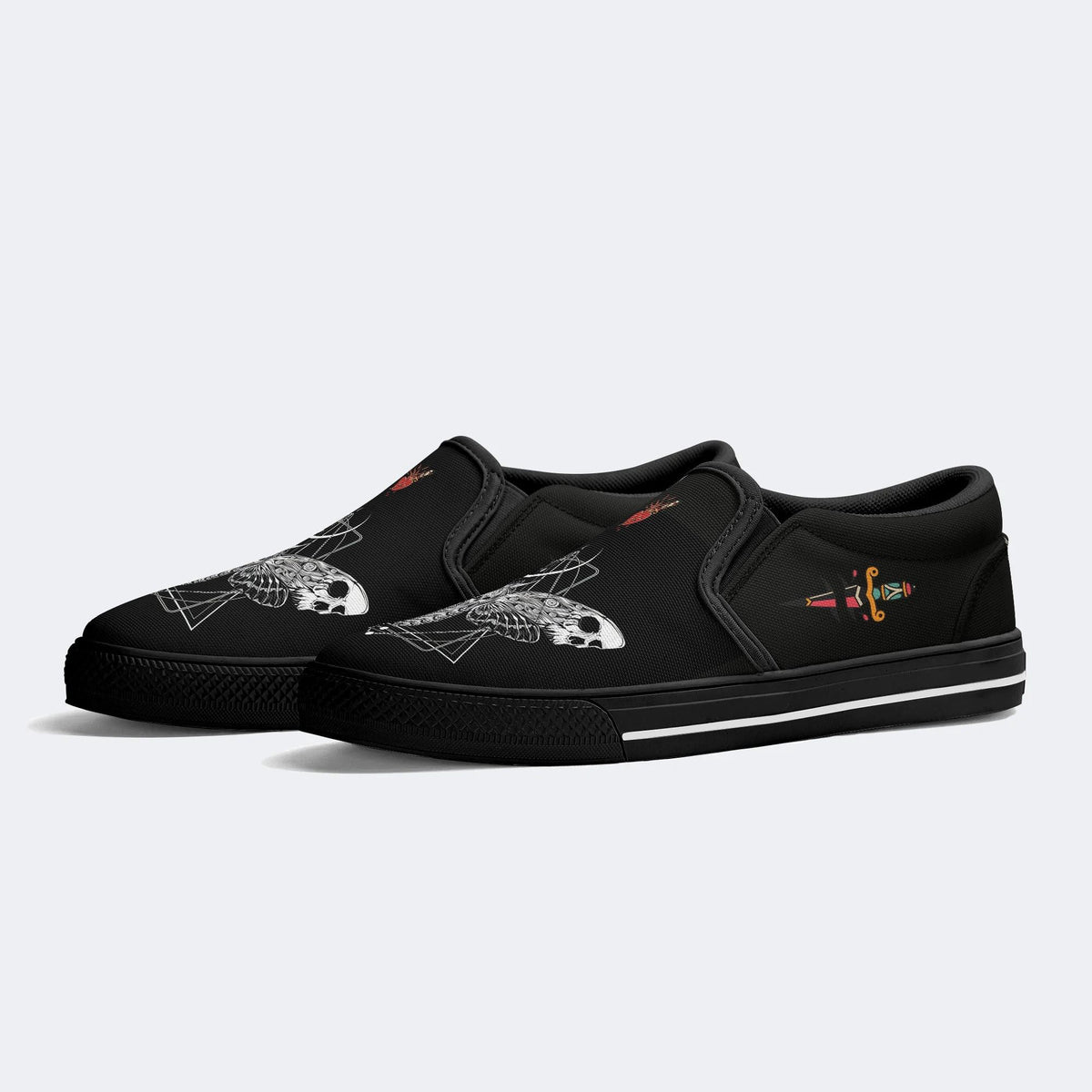 Surreal Death Moth - Slip On Shoes