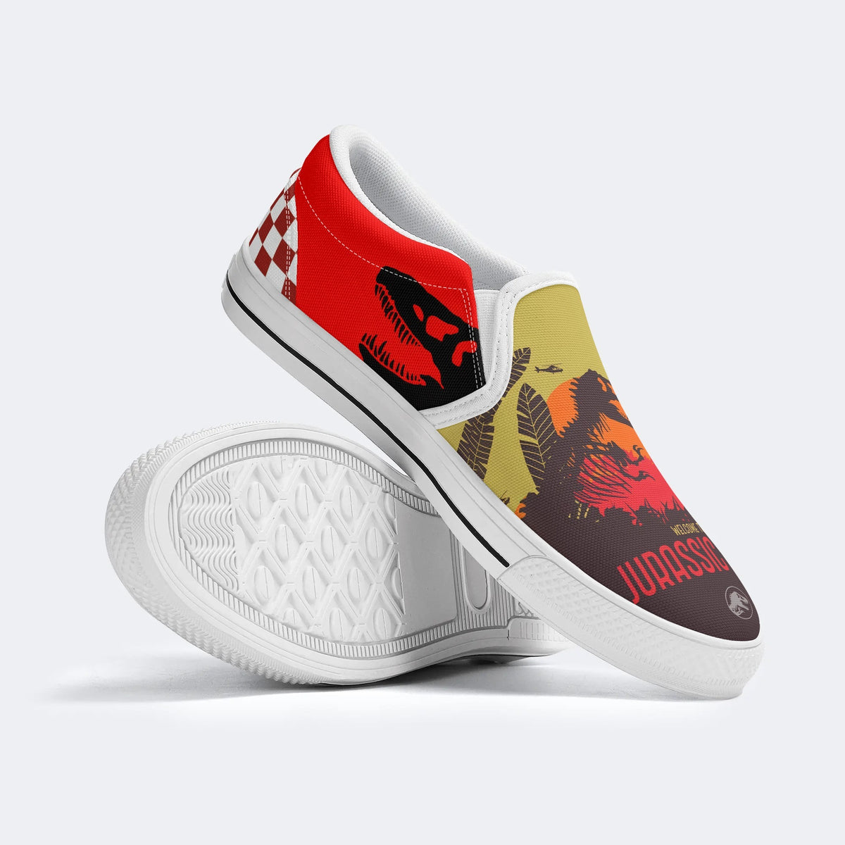 Jurassic Print - Slip On Shoes