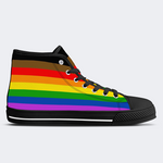 Philadelphia Pride Flag High Top Canvas Shoes