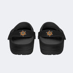 Skull And Moth Print - Slippers/Sandals