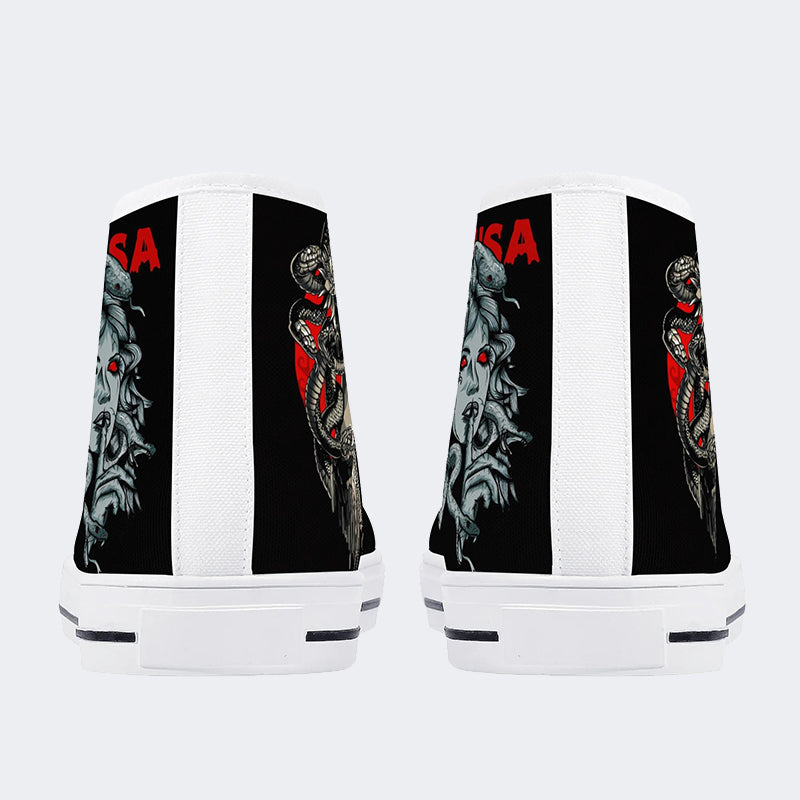 Medusa Print - High Top Canvas