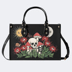 Skull Mushroom Spider Lily Print Handbag Factory Direct Sales
