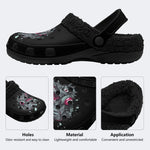 Punk Headphone Dinosaur - Fur Lined Slippers/Sandals