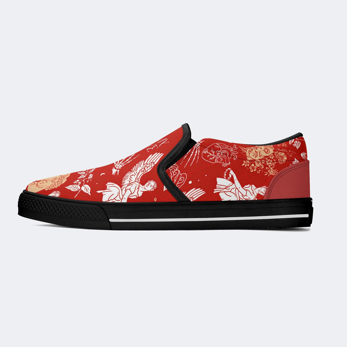 Anatomy Of Love Print - Slip On Shoes