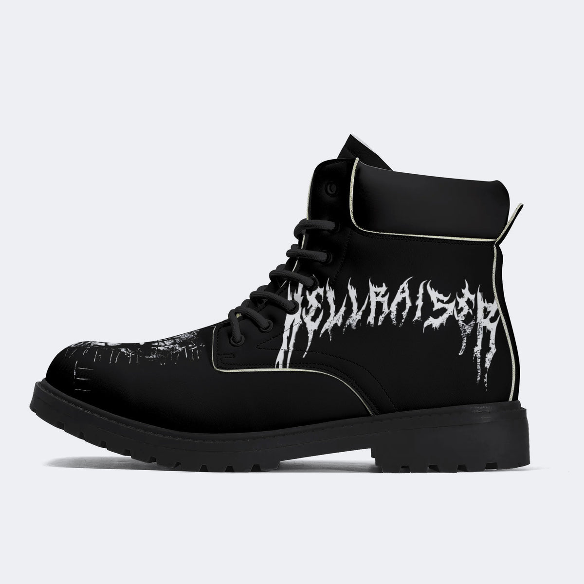 Unisex Black Metal Pinhead - Boots