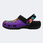 Gothic Electric Zombie - Fur Lined Slippers/Sandals