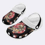 Tiger And Crocodile Print - Fur Lined Slippers/Sandals
