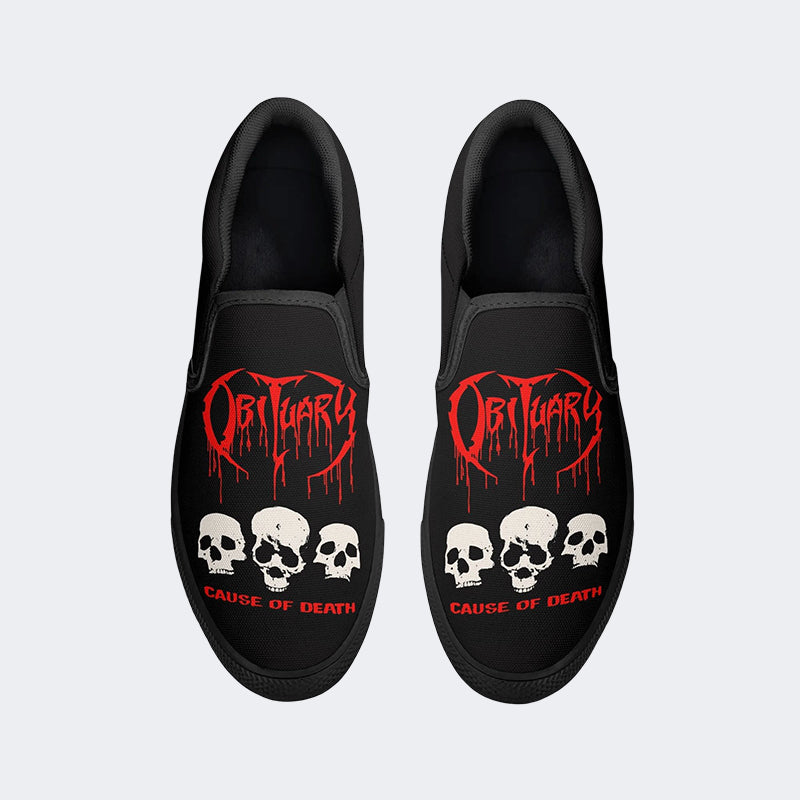 Skull Unisex - Slip On Shoes